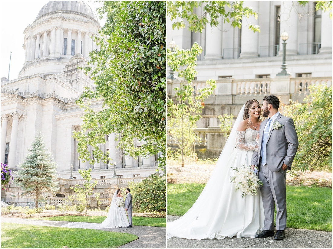 "State Capitol", "Olympia Wedding", "Amanda and Bryan Photography", 
