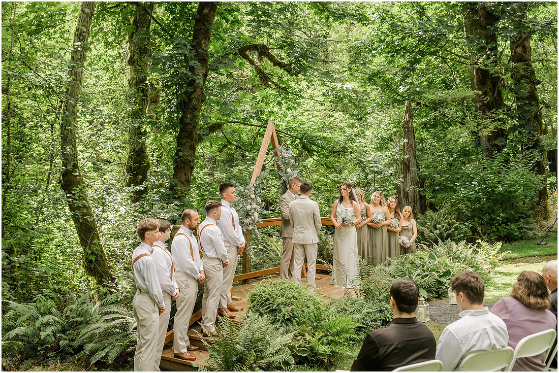 "Scotts Mills Oregon Wedding", "The Woods on Crooked Finger", "Portland Metro area wedding", "Oregon Wedding photographer", "Backyard Wedding", "Forest Wedding venue", "PNW summer Wedding", 