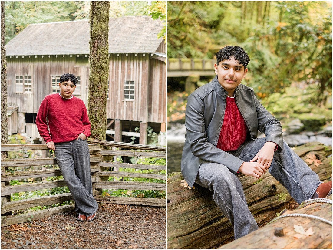 "Woodland Wa photographer", "Woodland Wa senior photographer", "Cedar Grist Mill", "Senior guy pictures"