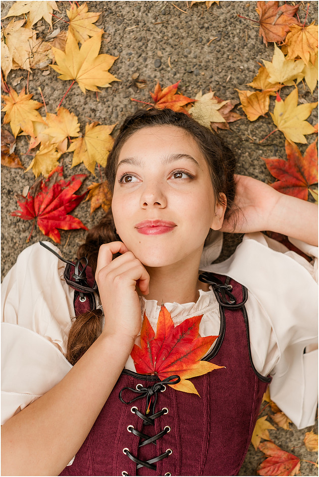 "Senior portrait photographer", "George Rogers Park", "Lake Oswego senior pictures", "Medieval theme photo session", "Senior Girl"