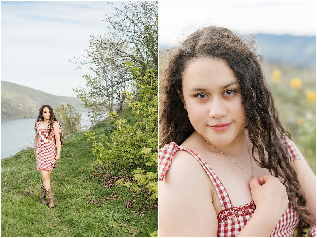 "Columbia River Gorge", "Spring Senior session", "Wildflower photo session"