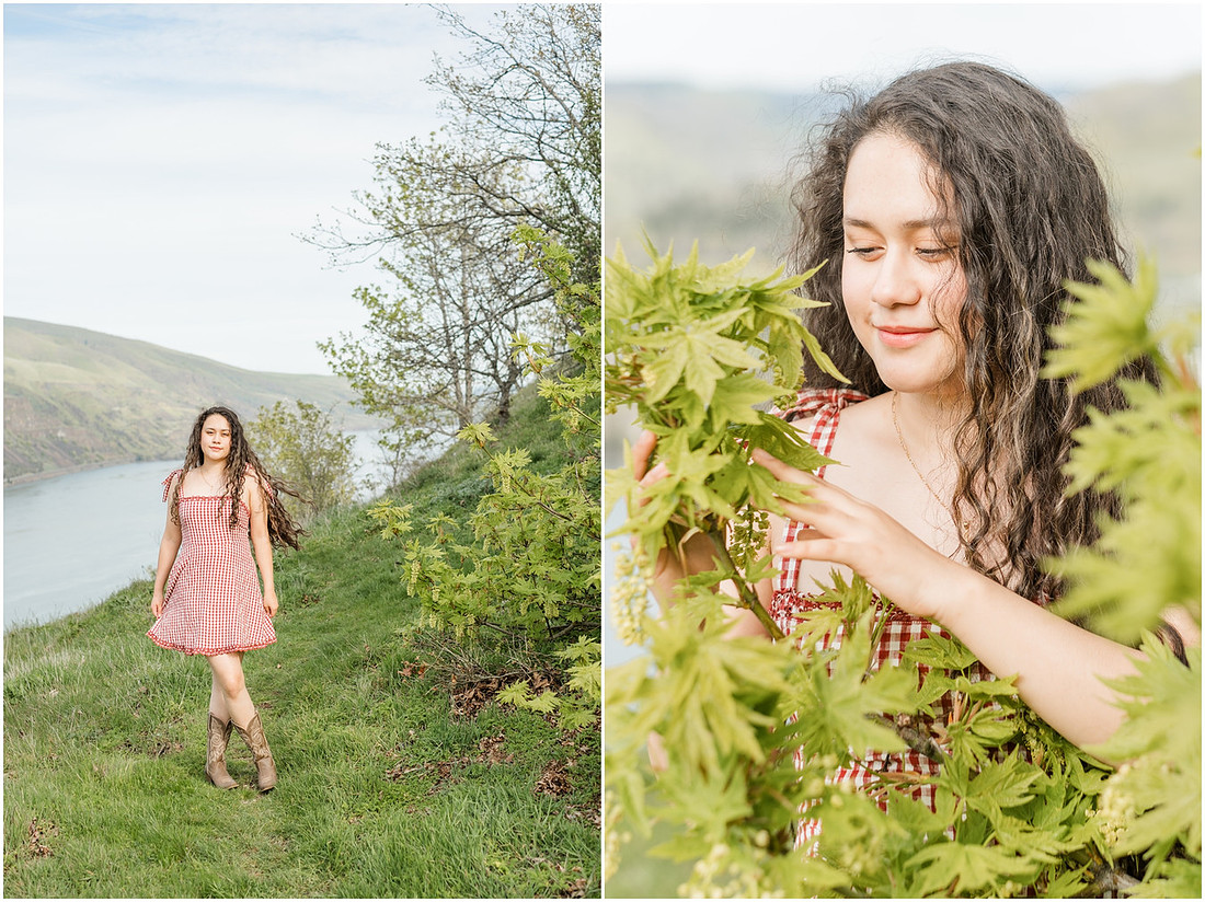 "Columbia River Gorge", "Spring Senior session", "Wildflower photo session"
