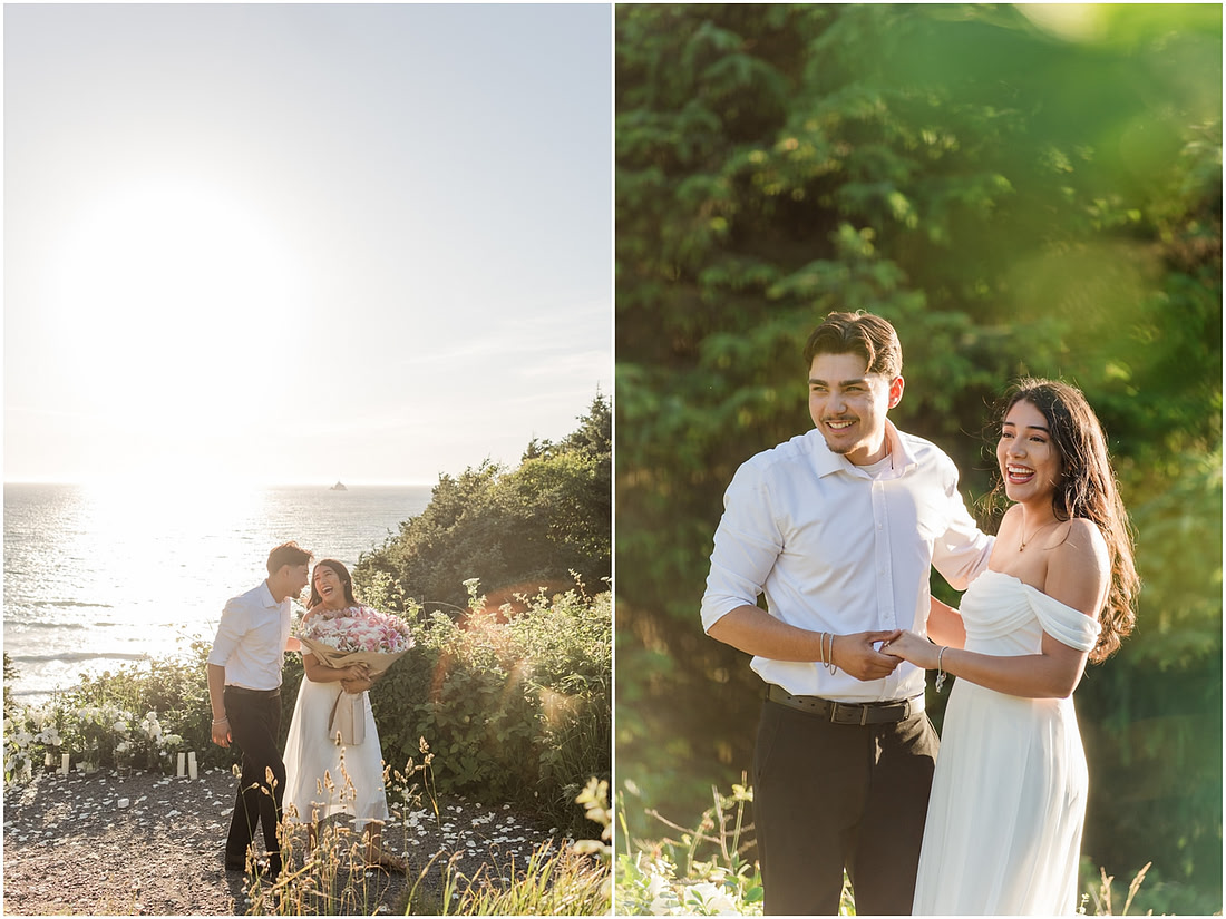 "Oregon Coast photographer", "Engagement pictures", "Proposal Photographer", "Ecola State Park photo session", "PNW couple photographer", "Amanda and Bryan Photography"