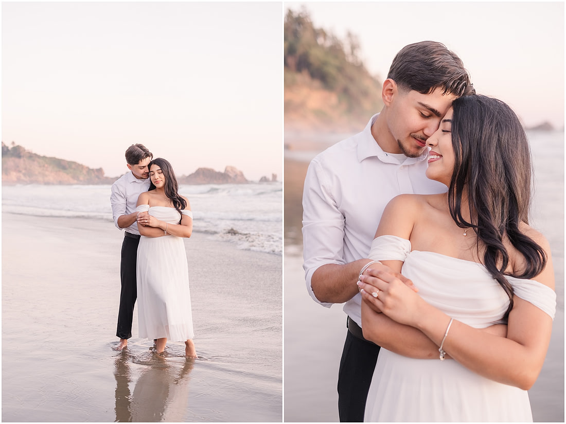 "Oregon Coast photographer", "Engagement pictures", "Proposal Photographer", "Ecola State Park photo session", "PNW couple photographer", "Amanda and Bryan Photography"