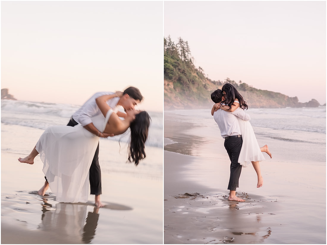 "Oregon Coast photographer", "Engagement pictures", "Proposal Photographer", "Ecola State Park photo session", "PNW couple photographer", "Amanda and Bryan Photography"