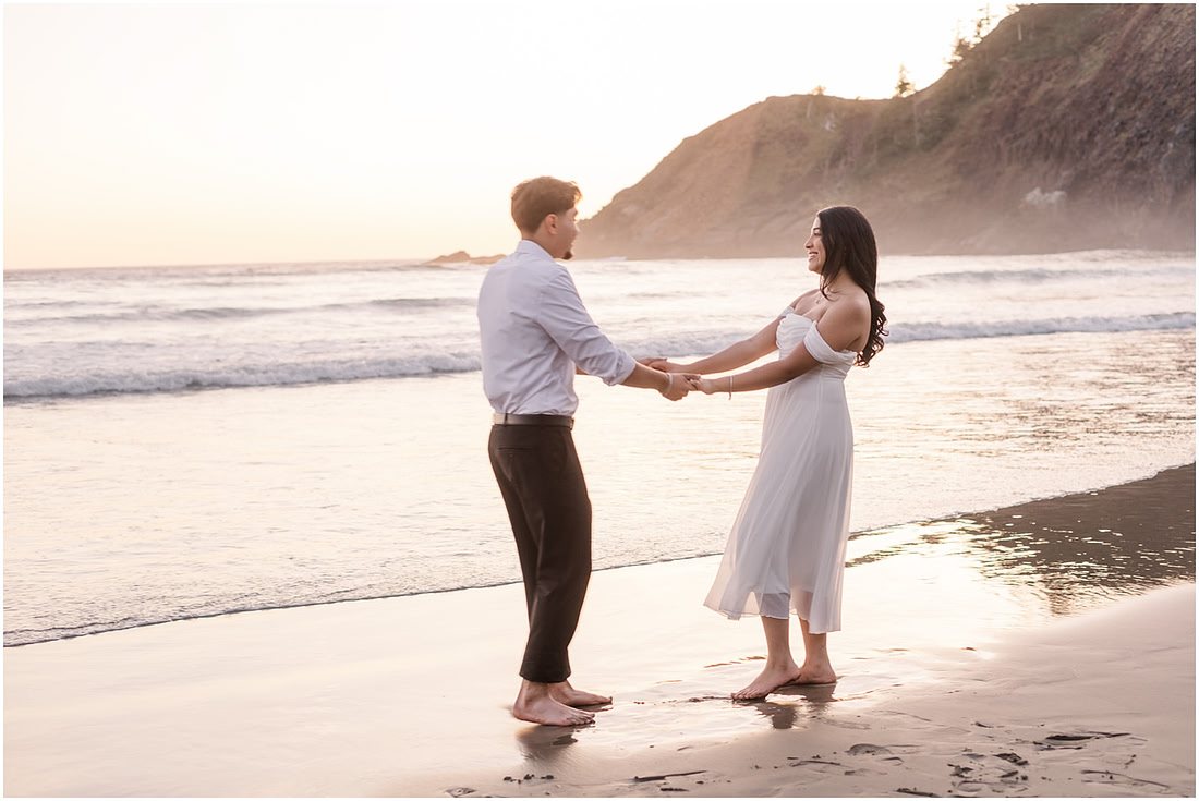 "Oregon Coast photographer", "Engagement pictures", "Proposal Photographer", "Ecola State Park photo session", "PNW couple photographer", "Amanda and Bryan Photography"