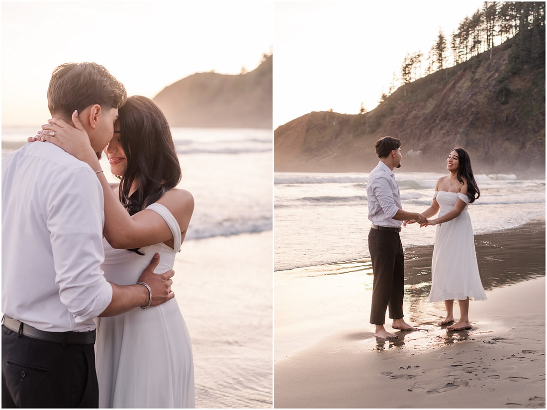 "Oregon Coast photographer", "Engagement pictures", "Proposal Photographer", "Ecola State Park photo session", "PNW couple photographer", "Amanda and Bryan Photography"