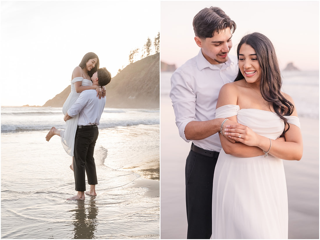 "Oregon Coast photographer", "Engagement pictures", "Proposal Photographer", "Ecola State Park photo session", "PNW couple photographer", "Amanda and Bryan Photography"