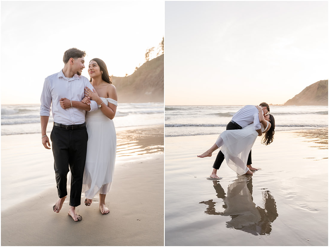 "Oregon Coast photographer", "Engagement pictures", "Proposal Photographer", "Ecola State Park photo session", "PNW couple photographer", "Amanda and Bryan Photography"
