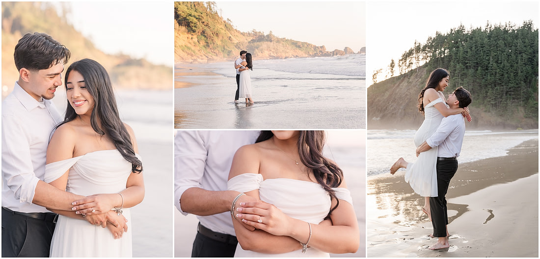 "Oregon Coast photographer", "Engagement pictures", "Proposal Photographer", "Ecola State Park photo session", "PNW couple photographer", "Amanda and Bryan Photography", 