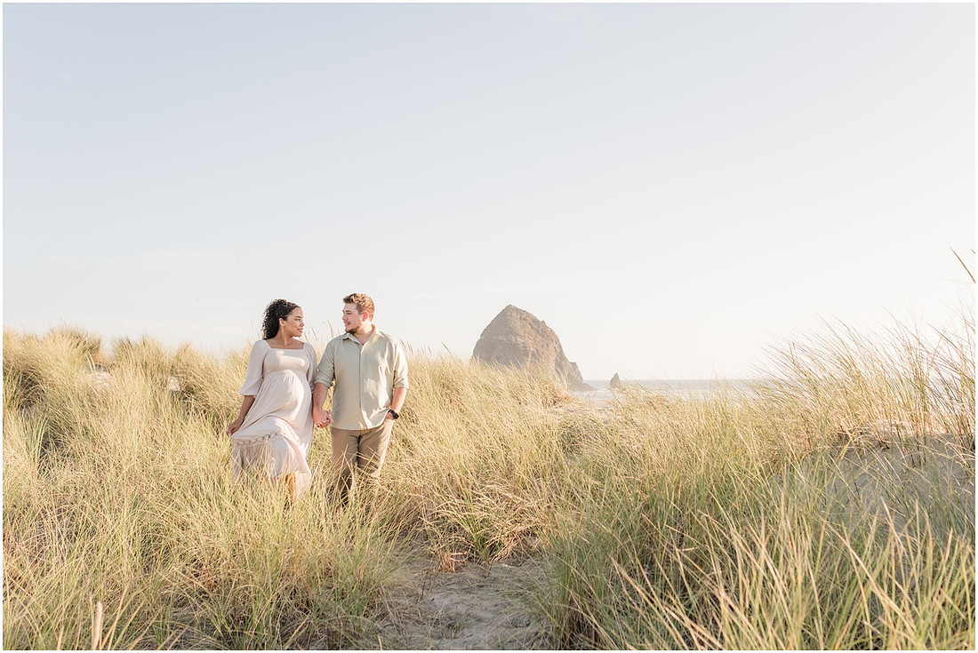 "Maternity pictures", "Oregon coast photographer", "PNW coast photographer", "Haystack Rock maternity pictures"