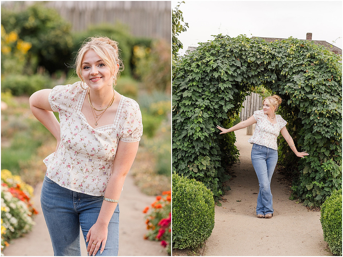 "Fort Vancouver Senior Session", "Flower garden senior session", "Longboard senior session", "Marshall House senior session"