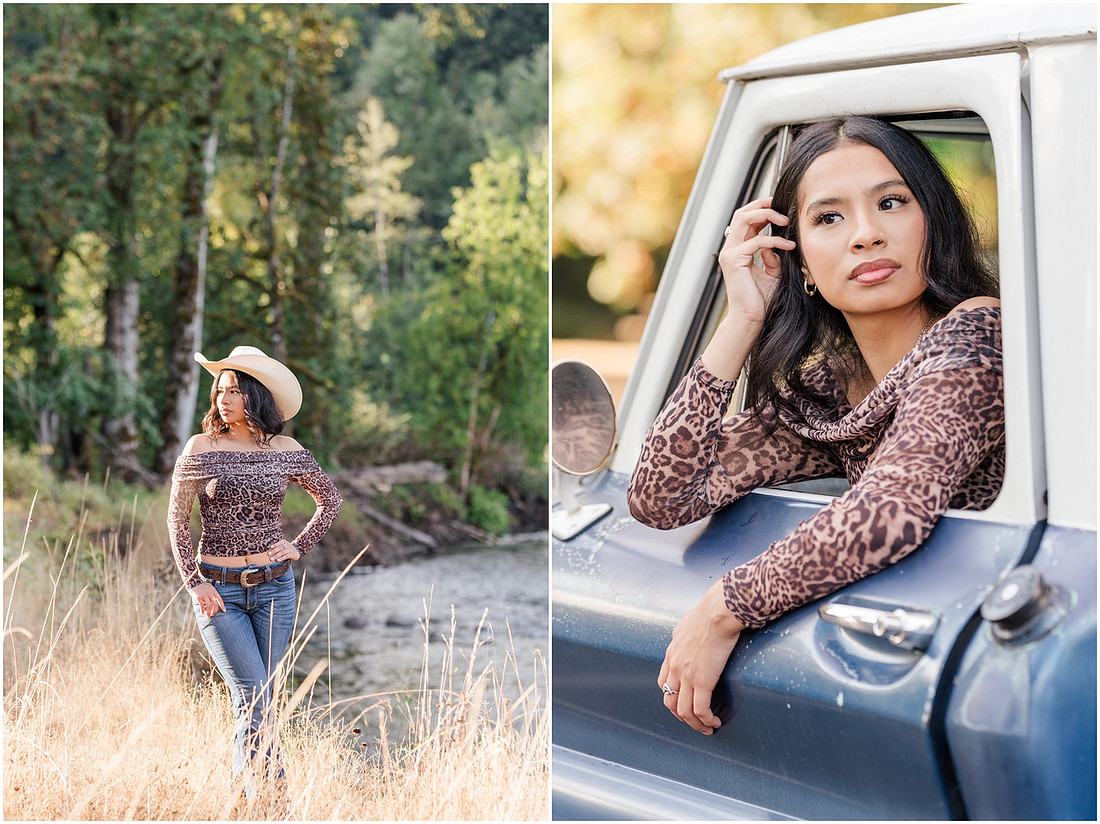 "Country senior session", "Classic Chevy truck", "Battleground Wa Senior photographer", "Woodland Wa High School photographer", "WHS Senior girl", "Class of 2027 photographer", "La Center Wa Senior photographer"