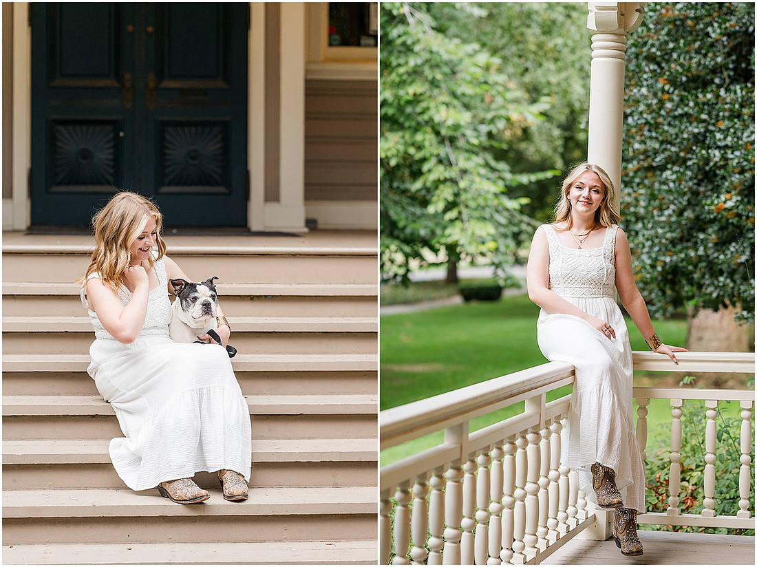 "Fort Vancouver Senior Session", "Flower garden senior session", "Longboard senior session", "Marshall House senior session"