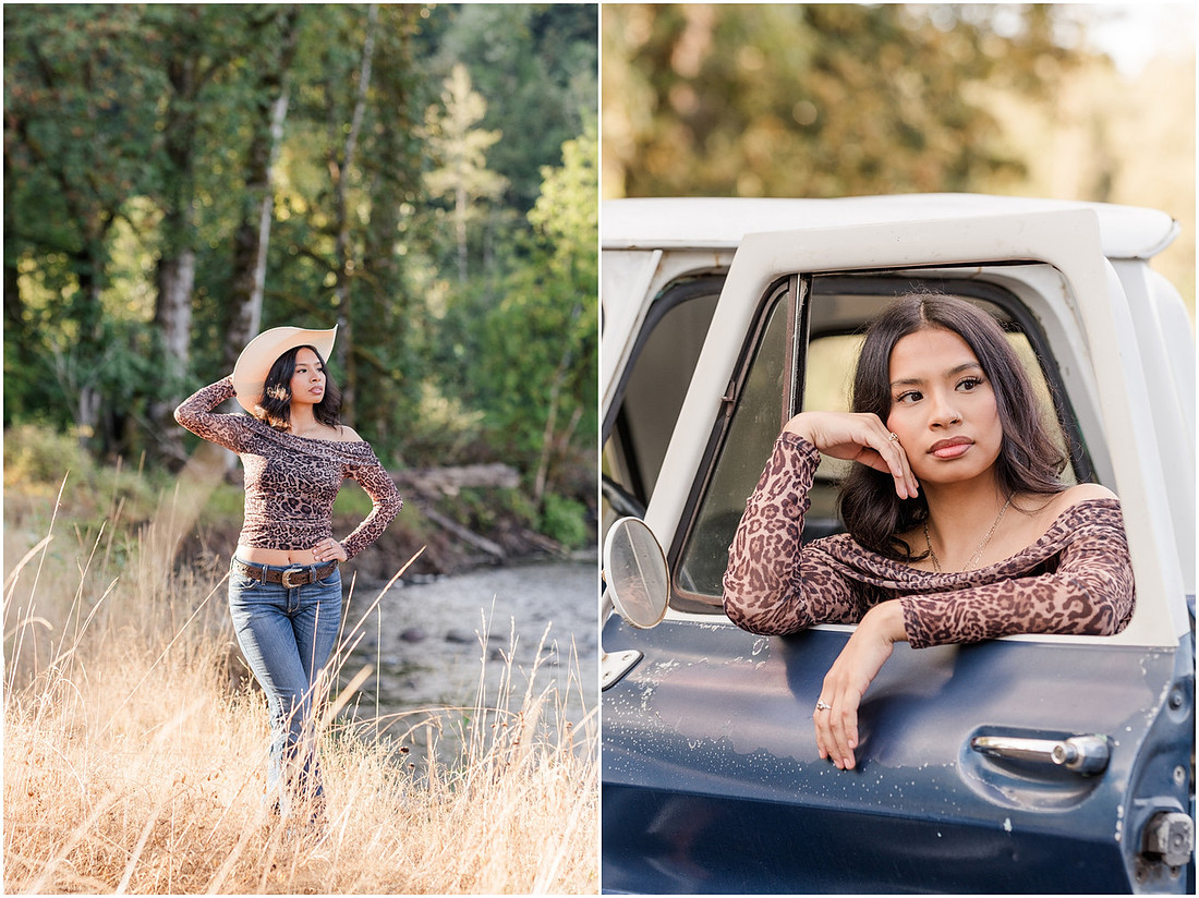 "Country senior session", "Classic Chevy truck", "Battleground Wa Senior photographer", "Woodland Wa High School photographer", "WHS Senior girl", "Class of 2027 photographer", "La Center Wa Senior photographer"