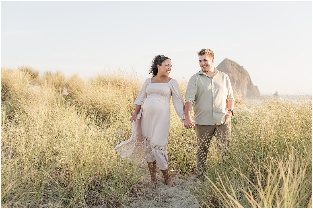 "Maternity pictures", "Oregon coast photographer", "PNW coast photographer", "Haystack Rock maternity pictures"