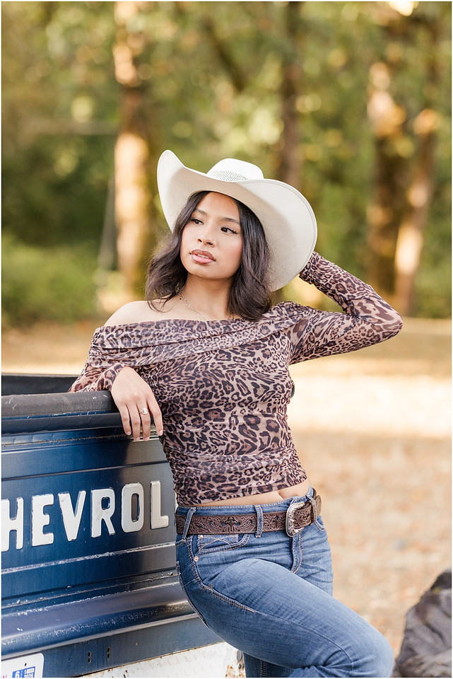 "Country senior session", "Classic Chevy truck", "Battleground Wa Senior photographer", "Woodland Wa High School photographer", "WHS Senior girl", "Class of 2027 photographer", "La Center Wa Senior photographer"