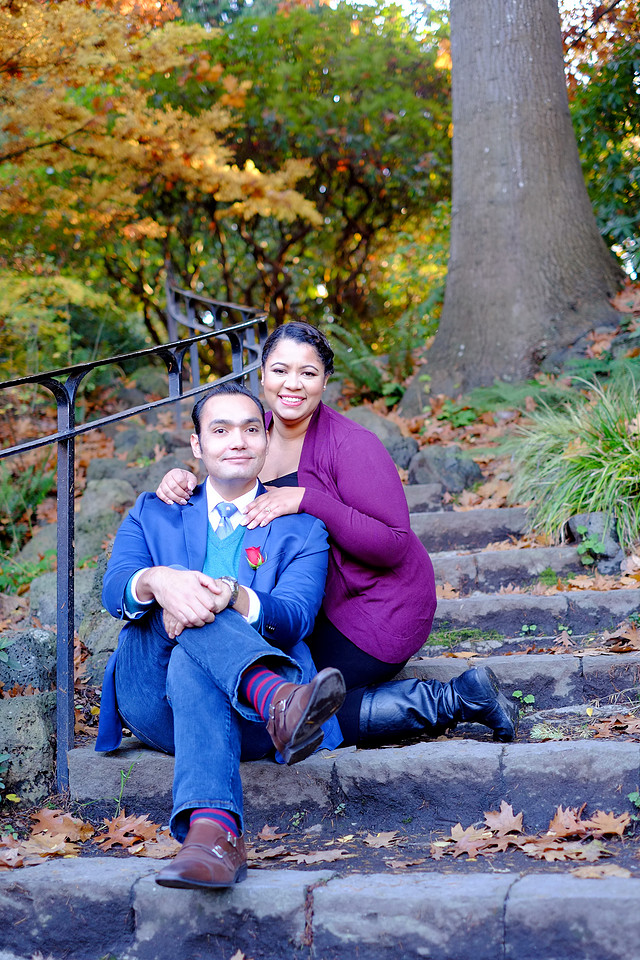 Portland engagement, Crystal springs rhododendron garden, Fall pictures, 