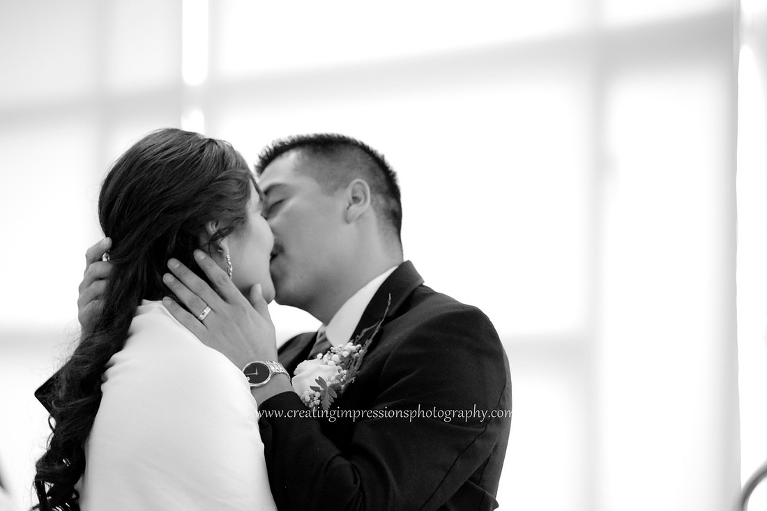 Seattle wedding ceremony, spring wedding
