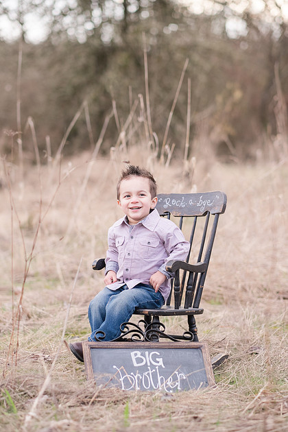"Maternity pictures with sibling" "rocking chair" "Big brother"