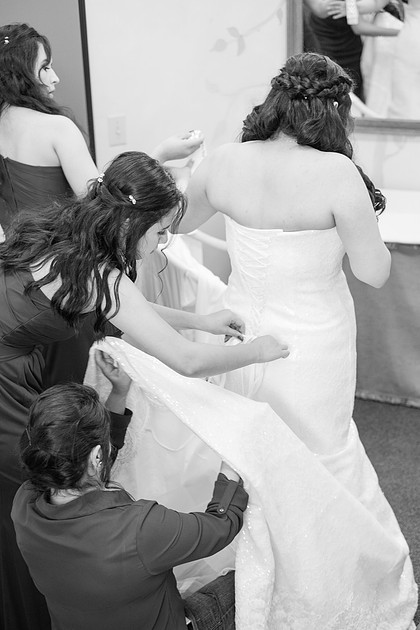 Bride prep