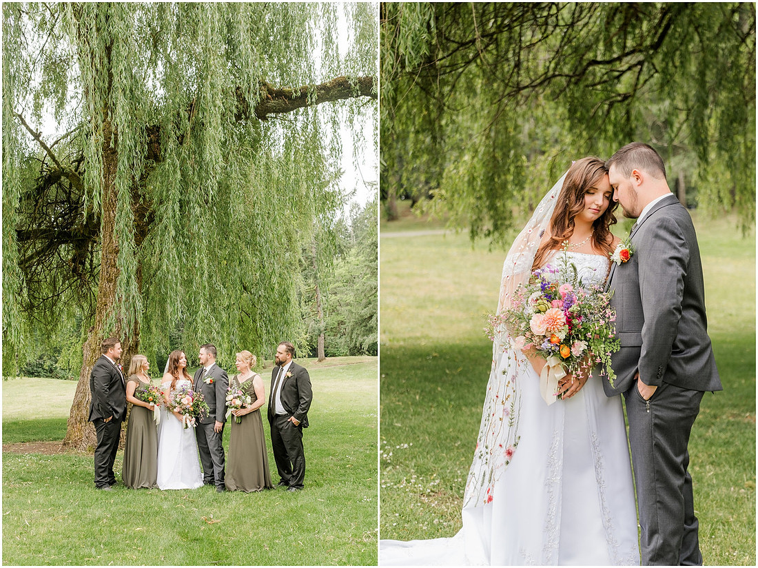 "Battleground Wa wedding", "Battleground wedding photographer", "Lewisville Park wedding", "Wildflower decor wedding", "Amanda and Bryan Photography", "Southwest Washington Wedding photographer"