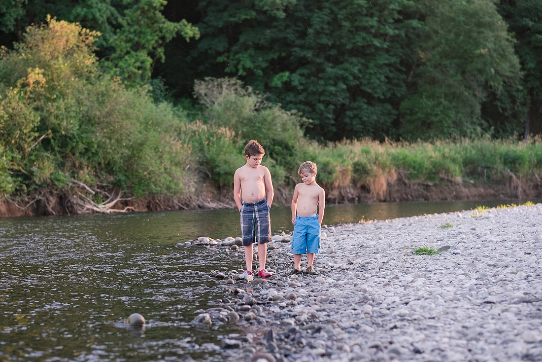riverbank, "tall grass", watermelon, summer, barefoot, Brothers