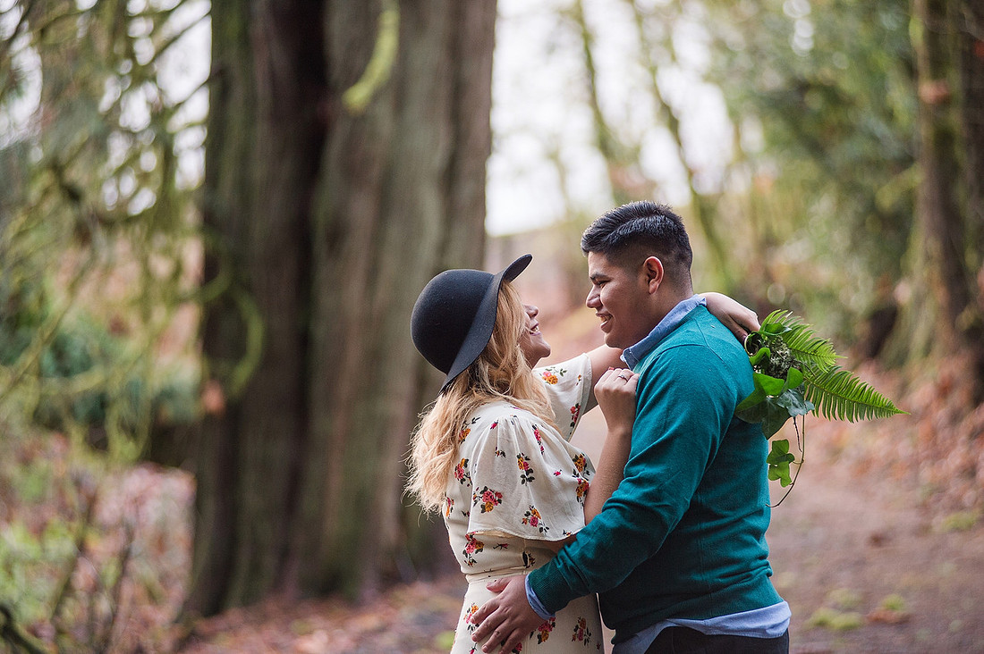 "Woodland engagement pictures" "boho engagement pictures", "floral dress", 