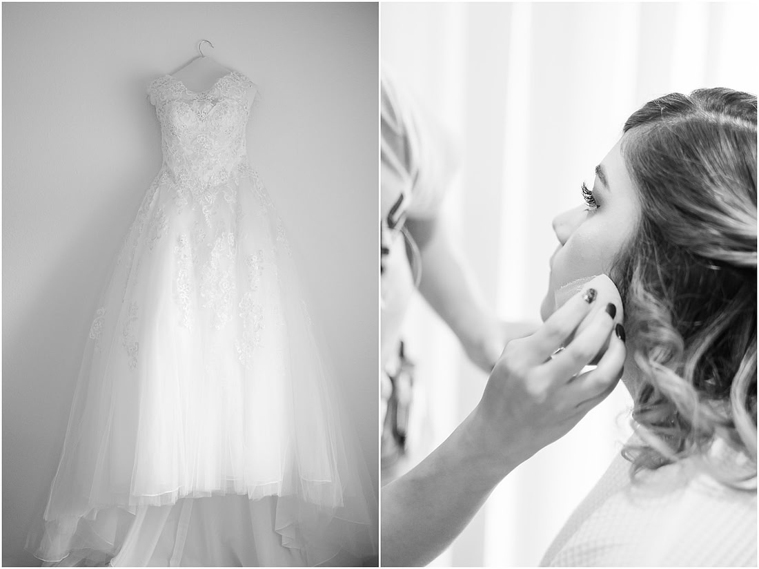 "rainy wedding day", "Pink bouquets", 