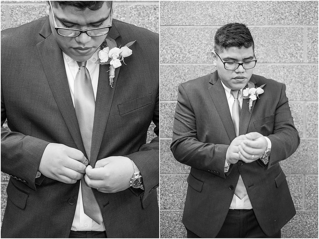"rainy wedding day", "Pink bouquets", 