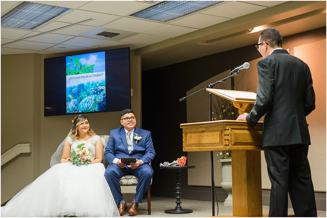 "rainy wedding day", "Pink bouquets", 