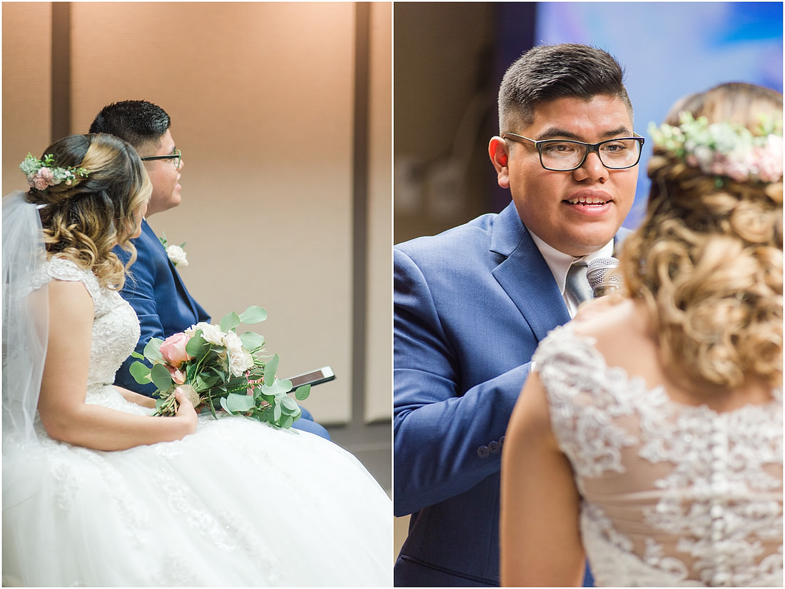 "rainy wedding day", "Pink bouquets", 