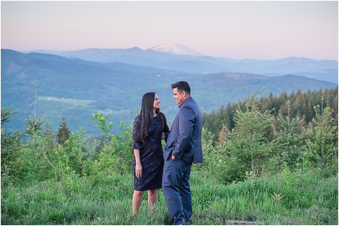 "wildflower engagement photos", "purple lupines", "spring engagement"