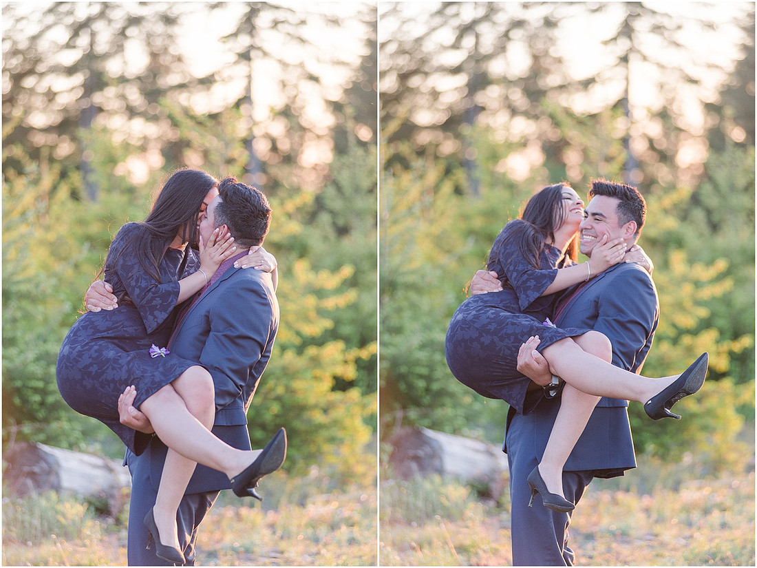 "wildflower engagement photos", "purple lupines", "spring engagement"