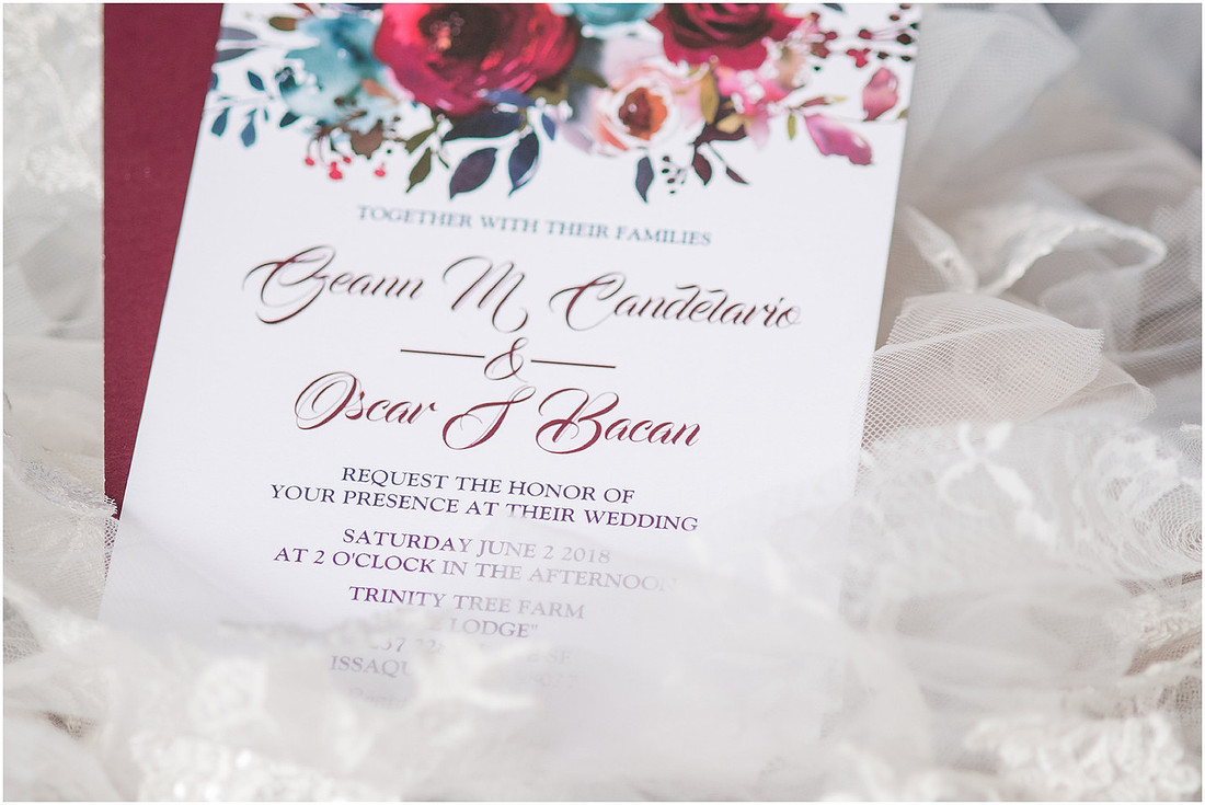 "Trinity tree farm", "Washington Wedding", "Burgundy bridesmaid dress"
