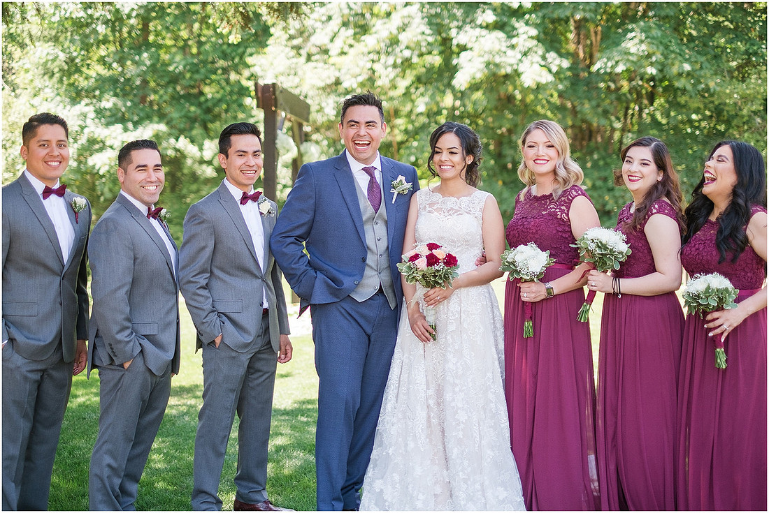 "Trinity tree farm", "Washington Wedding", "Burgundy bridesmaid dress"