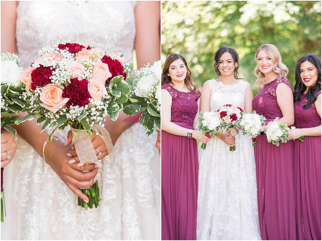 "Trinity tree farm", "Washington Wedding", "Burgundy bridesmaid dress"