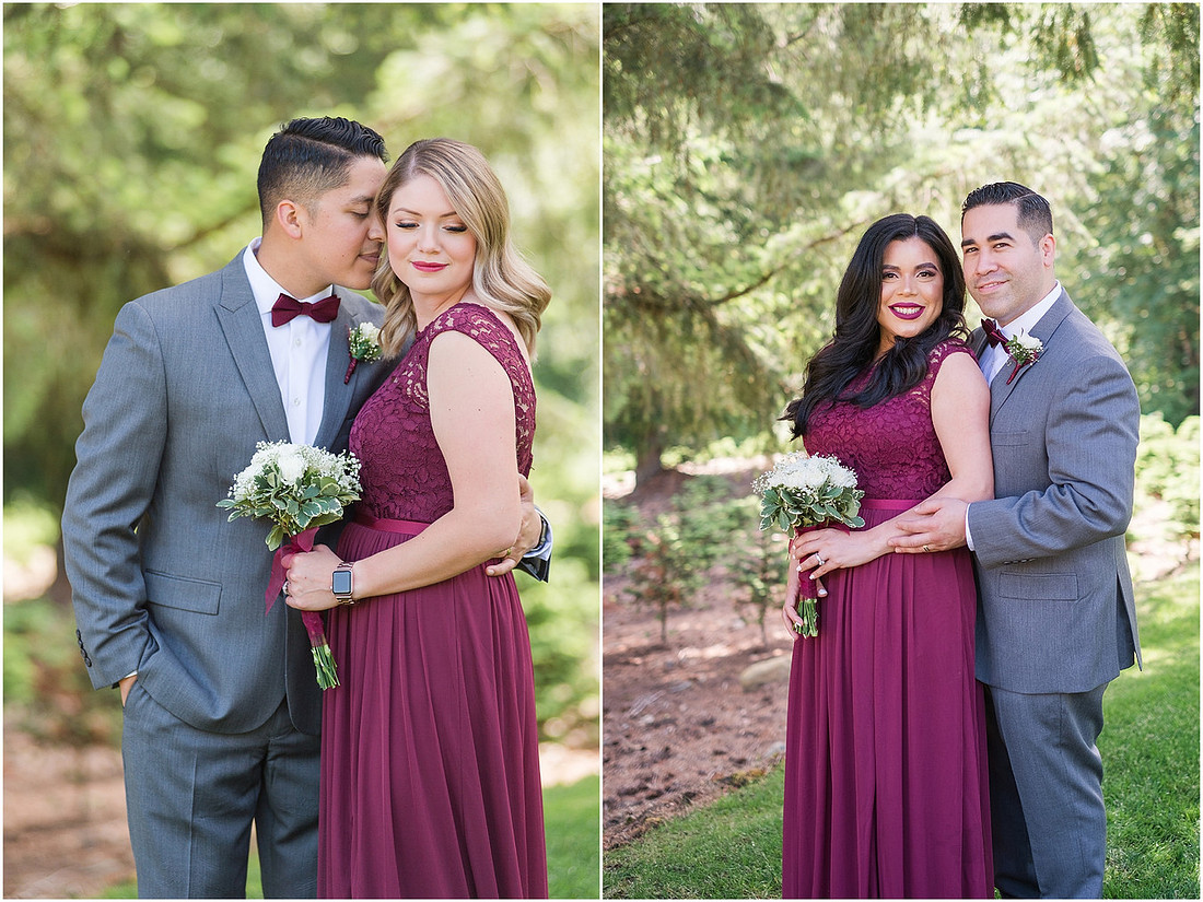 "Trinity tree farm", "Washington Wedding", "Burgundy bridesmaid dress"