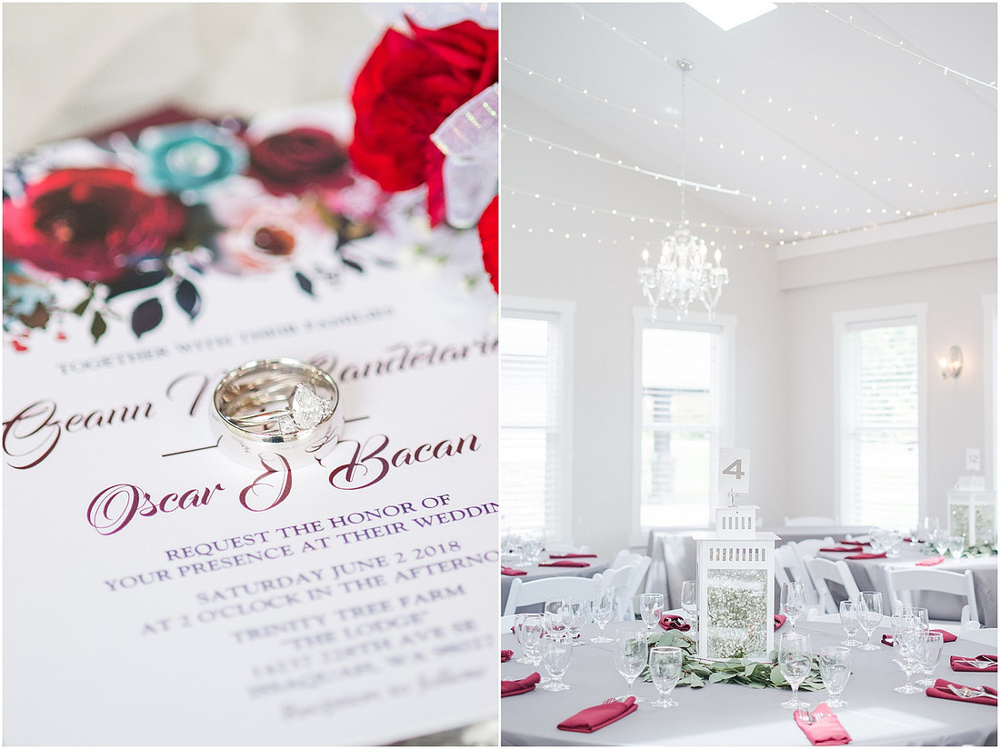 "Trinity tree farm", "Washington Wedding", "Burgundy bridesmaid dress"