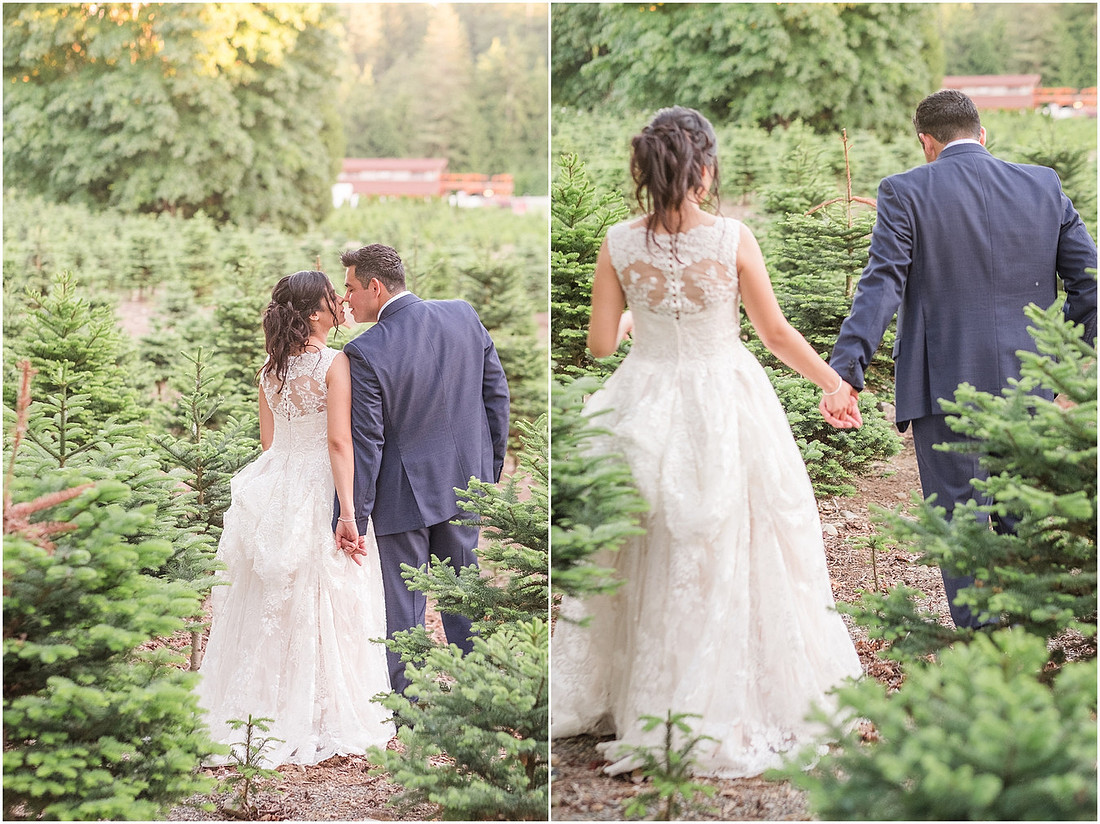 "Trinity tree farm", "Washington Wedding", "Burgundy bridesmaid dress"