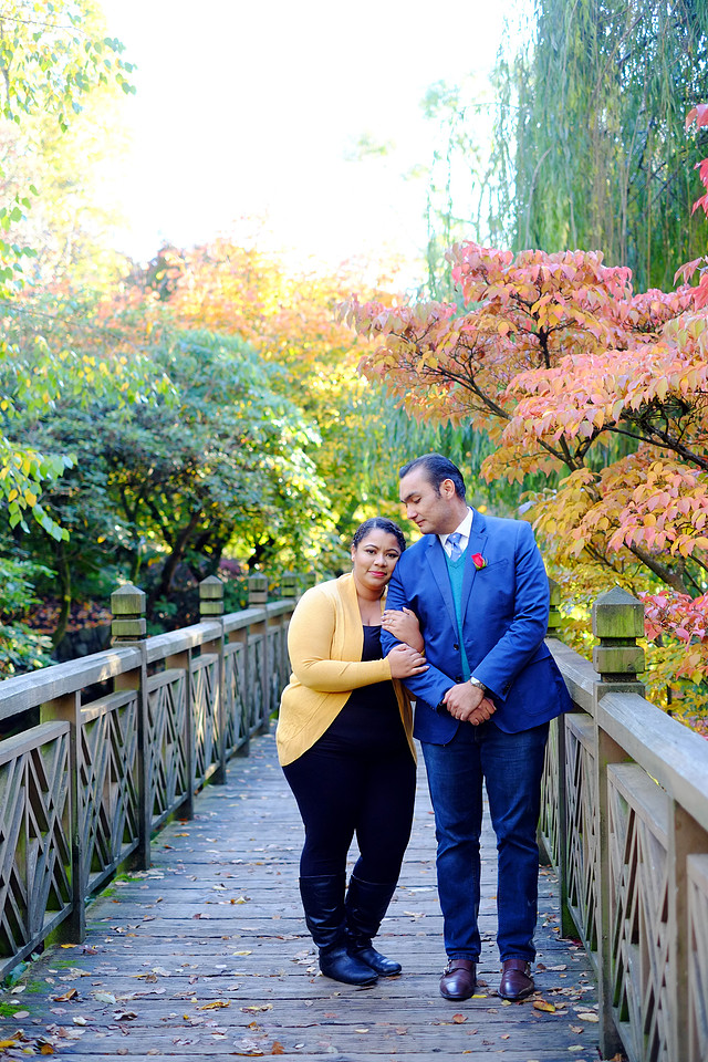 Portland engagement, Crystal springs rhododendron garden, Fall pictures, 