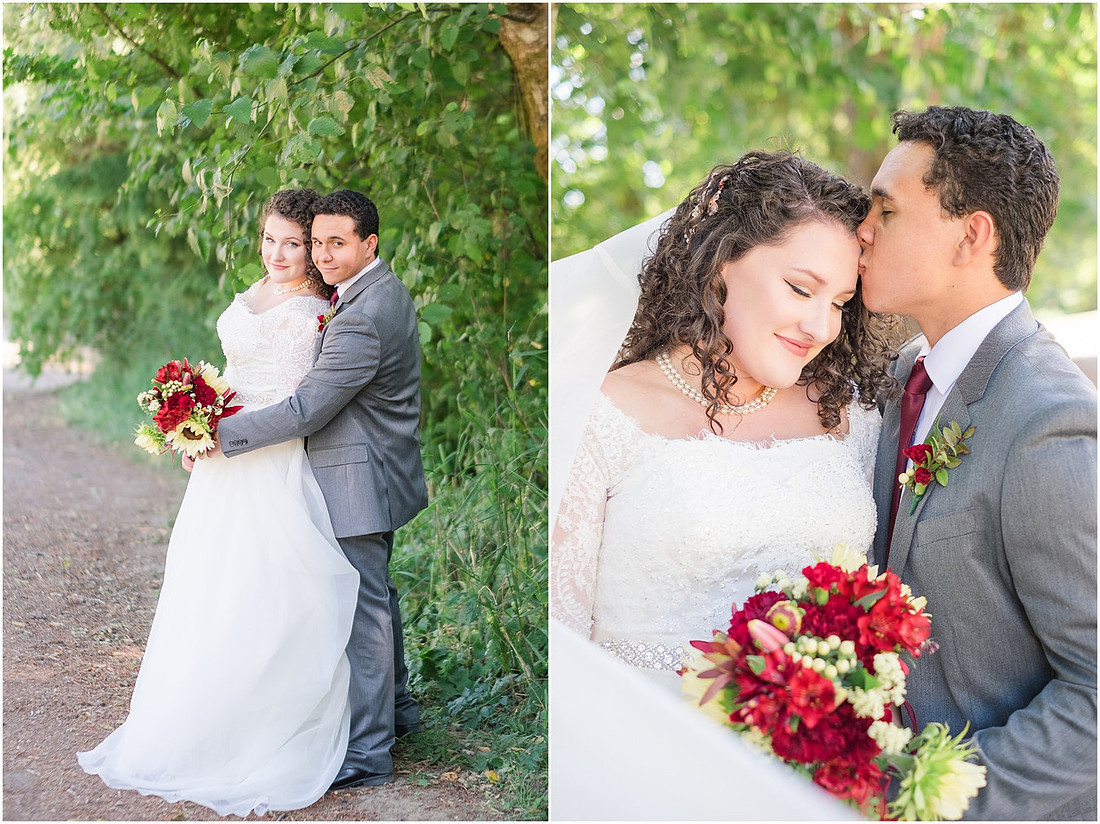 "Burgundy bridesmaids dresses", "Lewisville Park Wedding", "Ivory sunflower bouquet", "PNW Summer wedding"