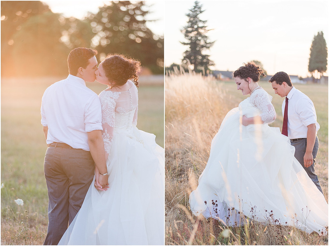 "Burgundy bridesmaids dresses", "Lewisville Park Wedding", "Ivory sunflower bouquet", "PNW Summer wedding"