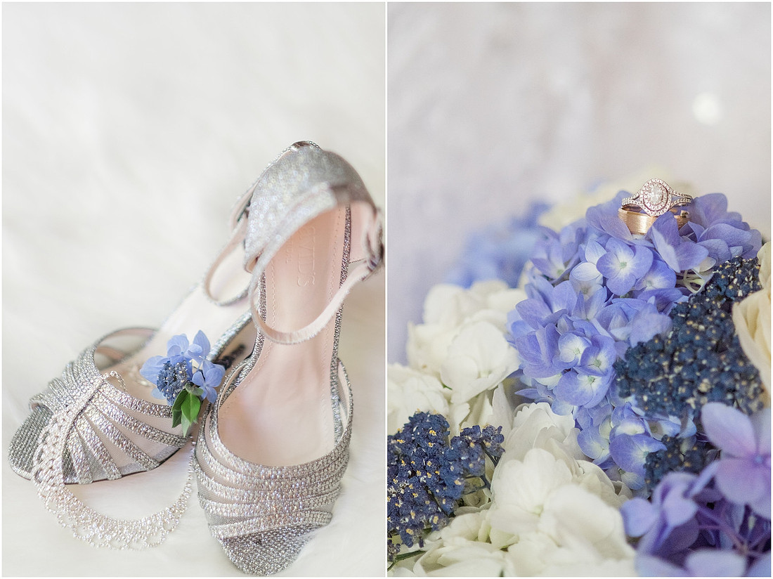 "Bellevue club hotel wedding", "PNW Summer wedding", "First Look", "blue hydrangea bouquet", "Oleg Cassini dress"