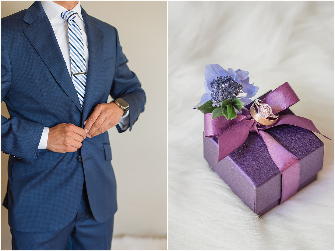"Bellevue club hotel wedding", "PNW Summer wedding", "First Look", "blue hydrangea bouquet", "Oleg Cassini dress"