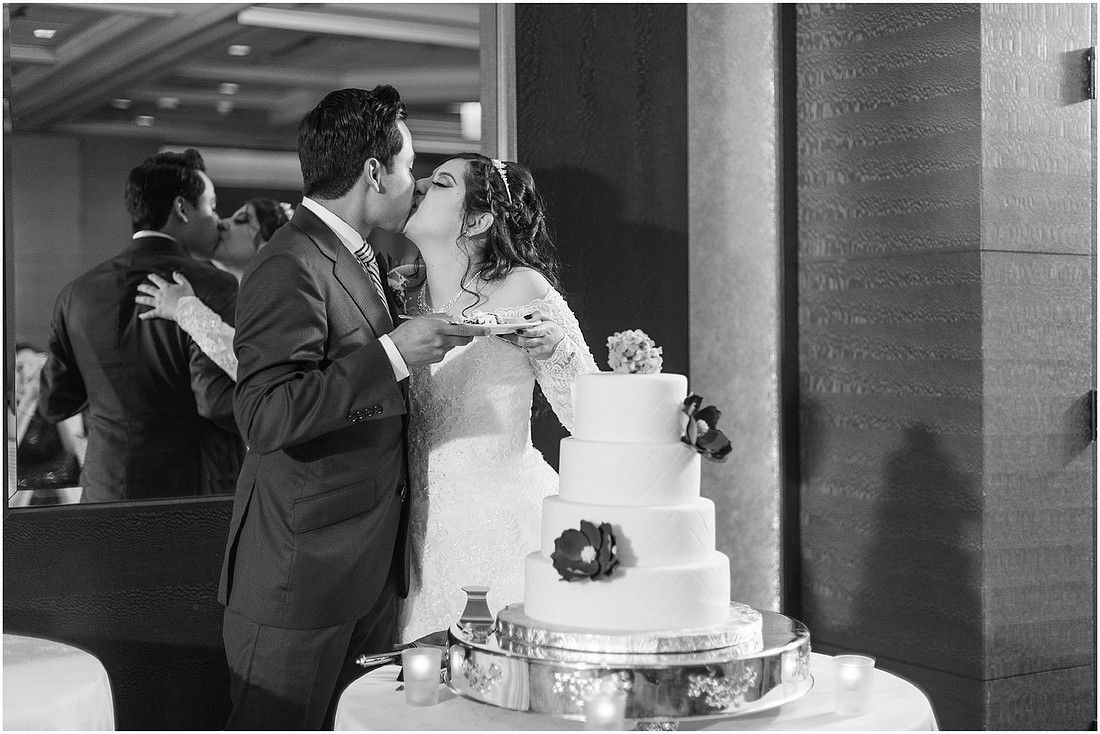 "Bellevue club hotel wedding", "PNW Summer wedding", "First Look", "blue hydrangea bouquet", "Oleg Cassini dress"