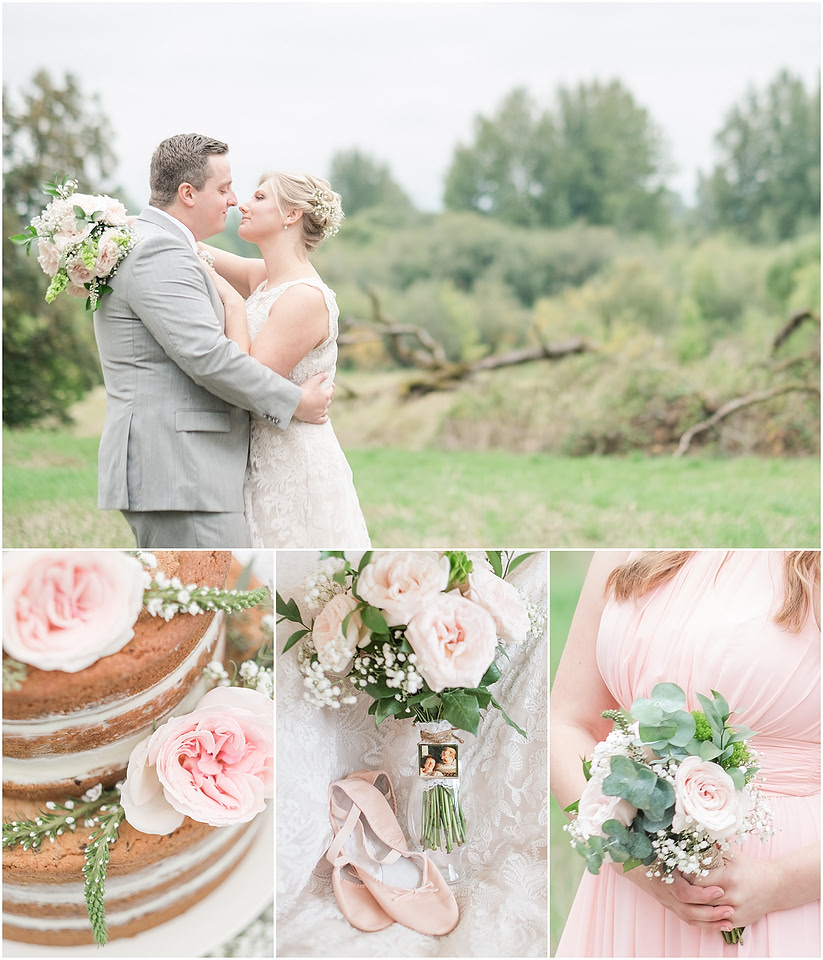 "PNW Fall wedding", "Cookie cake", "Blush bridesmaids dress", "Ridgefield Wa Wedding", "Ridgefield wildlife refuge", "natural light wedding photographer", "Backyard wedding reception", 