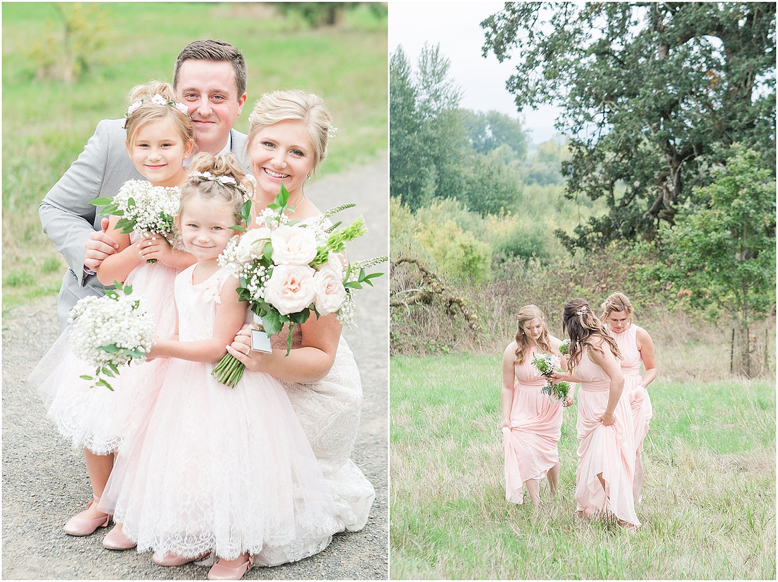 "PNW Fall wedding", "Cookie cake", "Blush bridesmaids dress", "Ridgefield Wa Wedding", "Ridgefield wildlife refuge", "natural light wedding photographer", "Backyard wedding reception", 