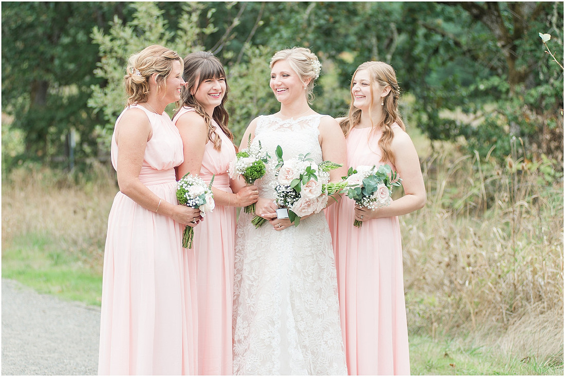 "PNW Fall wedding", "Cookie cake", "Blush bridesmaids dress", "Ridgefield Wa Wedding", "Ridgefield wildlife refuge", "natural light wedding photographer", "Backyard wedding reception", 