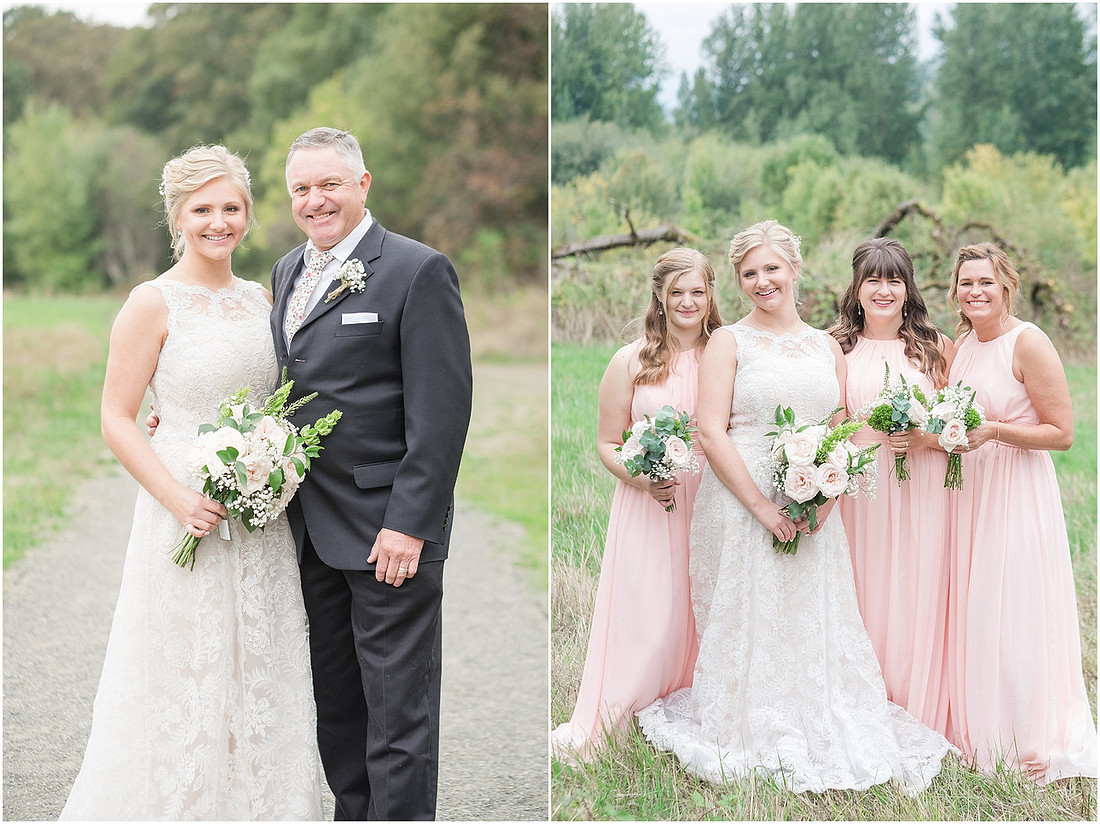 "PNW Fall wedding", "Cookie cake", "Blush bridesmaids dress", "Ridgefield Wa Wedding", "Ridgefield wildlife refuge", "natural light wedding photographer", "Backyard wedding reception", 